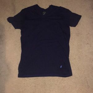 short sleeve polo v-neck shirt